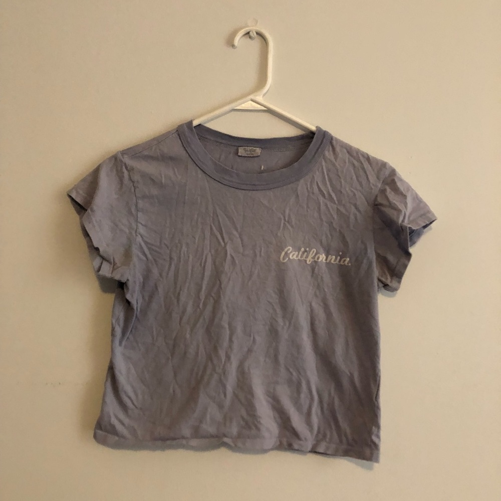 Light blue cropped tee